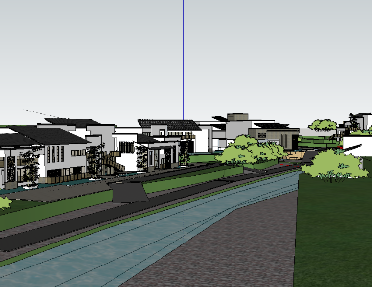 高新区建筑3D模型下载资料下载-中式风格会所建筑模型设计