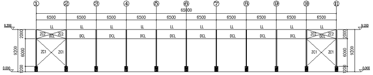 浙江65x36米钢结构刚架工程施工图_3