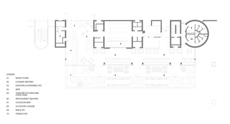 温室大棚餐厅室内设计资料下载-BarbicanFoodhallandLounge餐厅室内设计方案