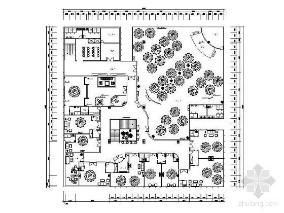 展馆平面设计CAD资料下载-酒店平面设计图