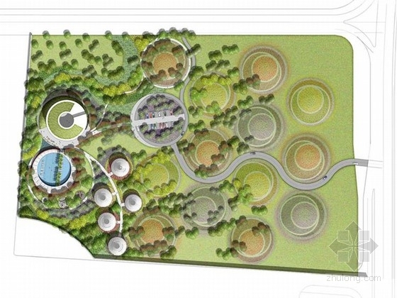 厦门景观植物施工图资料下载-[厦门]开放公园展示区景观概念设计方案（知名设计机构）