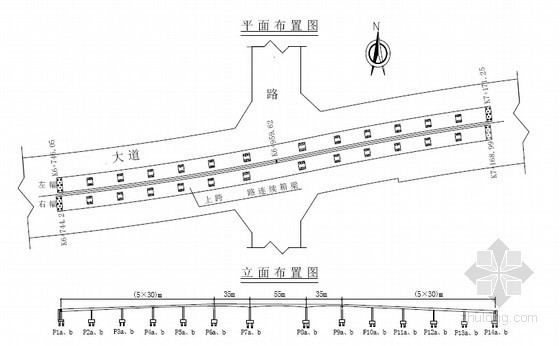 桥T模板CAD图资料下载-[安徽]双向6车道市政大道连续梁承重碗扣支架施工方案57页（附CAD图31张）