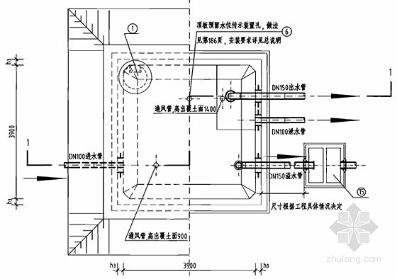 方形水池施工详图资料下载-钢筋混凝土蓄水池工程施工图集186页(12种容积蓄水池)