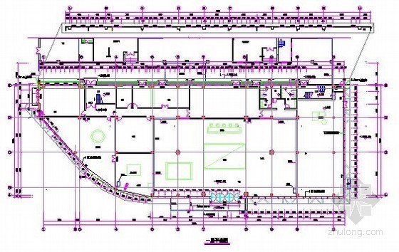 [广东]售楼中心幕墙工程预算书(含配套图纸)-一层平面图 