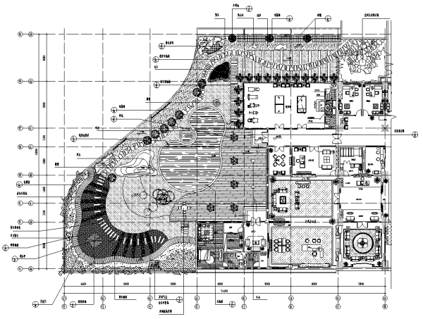 屋顶花园施工图全套CAD资料下载-[重庆]特色屋顶花园全套施工图