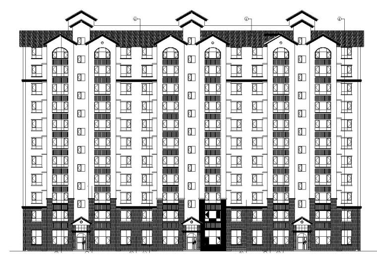 新中式规划商业效果图资料下载-[浙江]高层新中式风格住宅及多层商业建筑施工图（含全专业图纸）