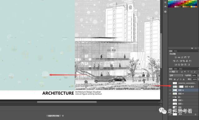 建筑设计表达系列：彩色线稿图的套路_29