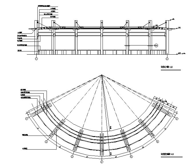 亭廊花架--CAD施工图图集（200个CAD）-廊架 1