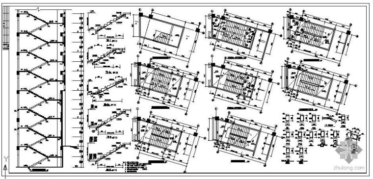 楼梯施工节点资料下载-某异型楼梯施工节点构造详图
