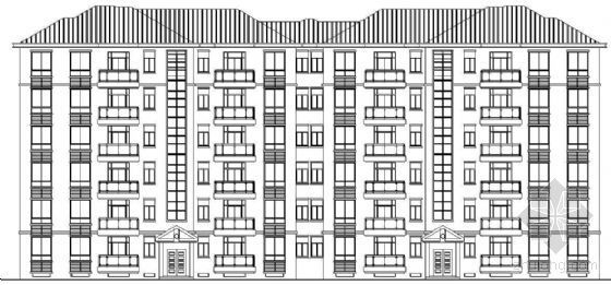 六层板式建筑资料下载-某六层板式住宅建筑方案（一）