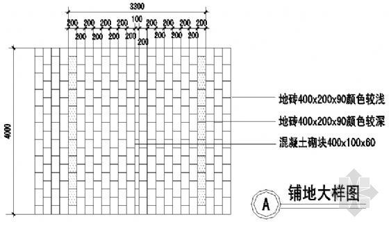 接地大样dwg资料下载-铺地大样图21