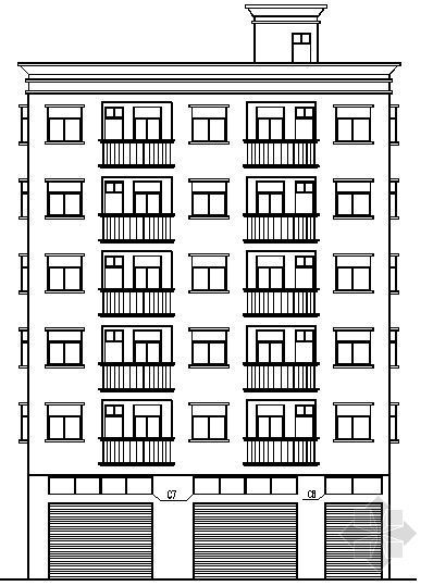 六层砖混结构楼梯房资料下载-东莞市虎门镇某六层出租房建筑施工图