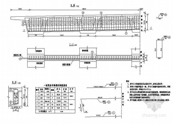 中横梁方案资料下载-20m预应力混凝土连续箱梁中横梁钢筋构造节点详图设计