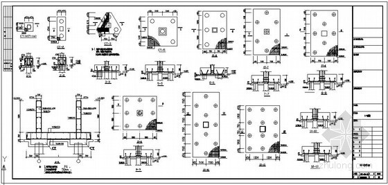 拱桥承台钢筋构造资料下载-某基础承台节点构造详图