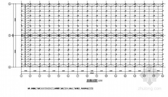 钢结构游览车车库资料下载-某40米钢结构带吊车车间结构设计图