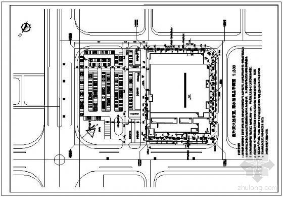 大型超市CAD施工图资料下载-某大型超市室内外给排水施工图.rar