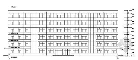 5层框架结构宾馆设计图纸资料下载-某六层框架结构毕业设计图纸