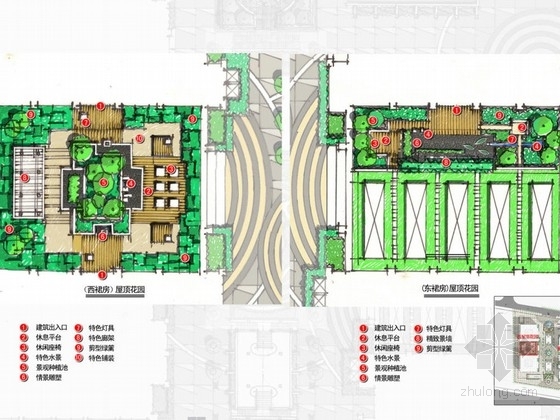 屋顶商业方案资料下载-[郑州]商业综合体屋顶花园景观概念设计方案