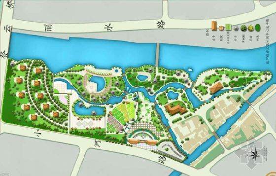 天津文化中心景观资料下载-运河休闲文化中心景观设计方案
