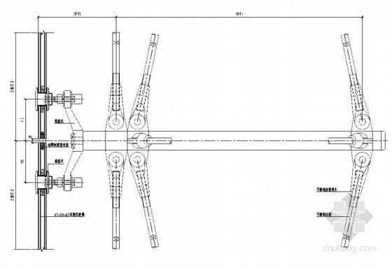 肋玻纵剖节点图资料下载-某拉索式点玻幕墙节点图