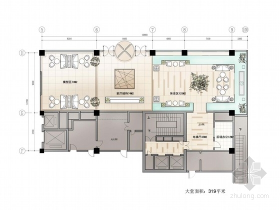 欧式样板房软装方案资料下载-[北京]现代大厦汇报文件（公寓样板房3套+大堂）