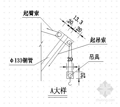 井架扒杆盖梁资料下载-桥梁井架扒杆施工方案图