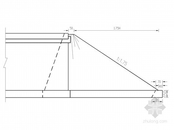 锥坡CAD资料下载-三跨预应力混凝土连续刚构桥U台锥坡设计图