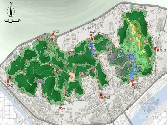 综合性公园规划设计方案资料下载-[江西]现代生态休闲综合性公园景观规划设计方案