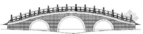 景观石拱桥效果图资料下载-石拱桥结构施工图