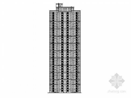 33层住宅建筑户型方案资料下载-[石家庄]某三十三层塔式高层住宅楼建筑施工图