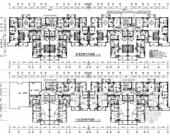 小型住宅楼建筑图资料下载-[江苏]国内大型知名广场住宅楼电气设计施工图133张