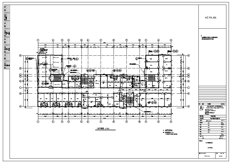 平武中医院1楼室内装修设计施工图（25张）-三层平面图