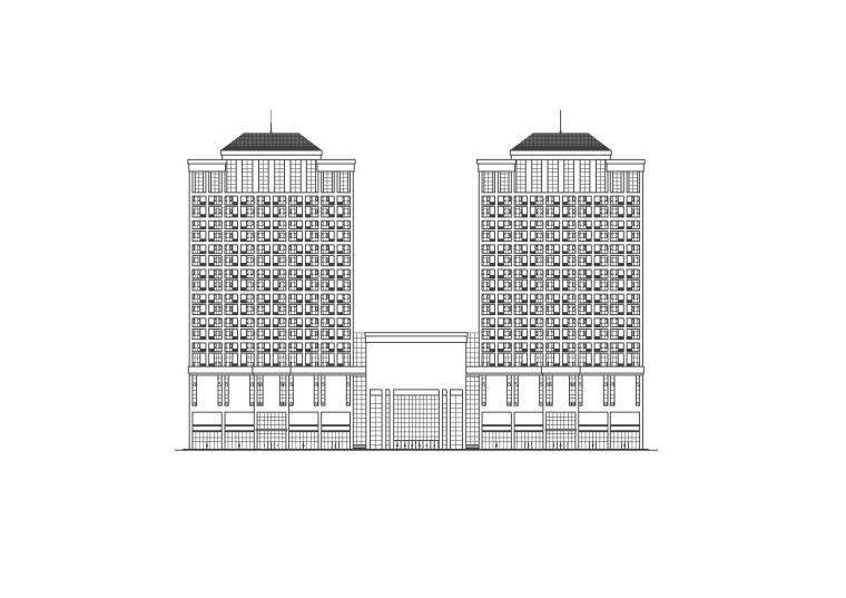 28层高层办公建筑资料下载-[北京]高层剪力墙结构物流办公中心建筑施工图（含全专业）