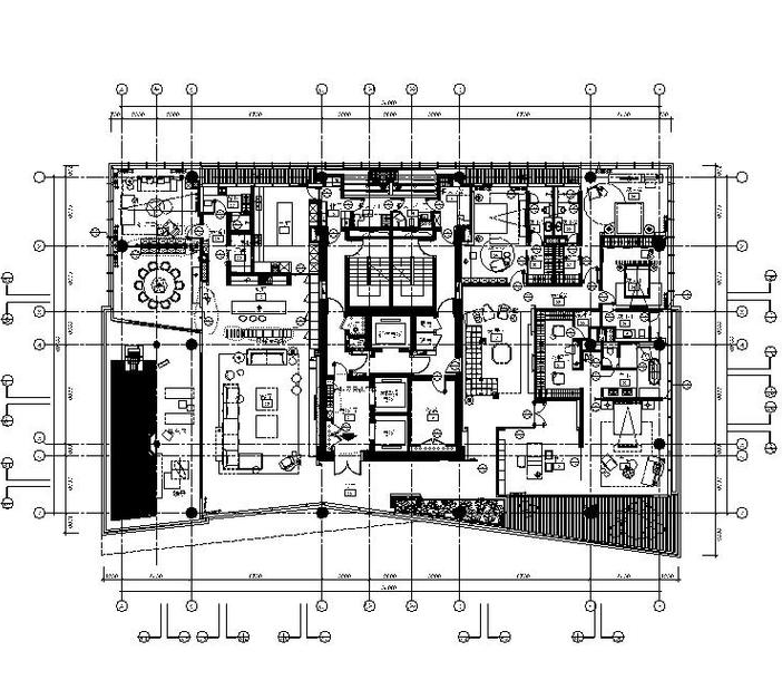 别墅施工图详细资料下载-[深圳]详细完整的全套现代精致别墅设计施工图（含效果图）
