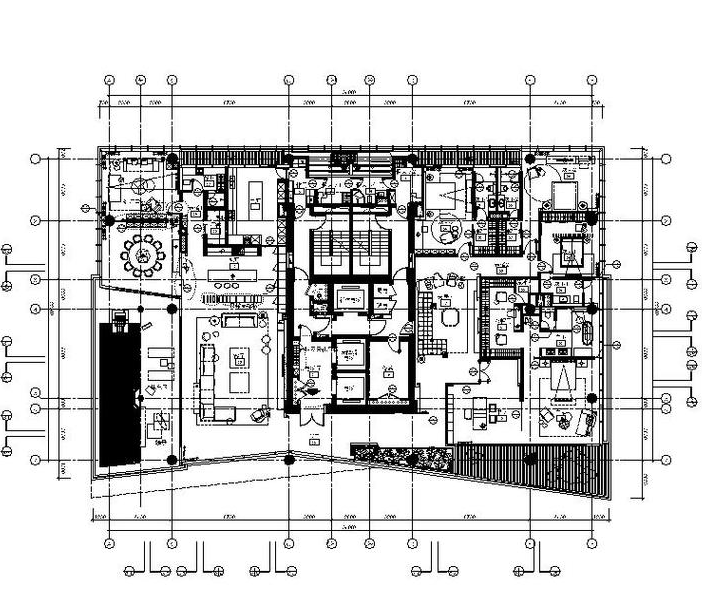 住宅建筑施工图完整资料下载-[深圳]详细完整的全套现代精致别墅设计施工图（含效果图）