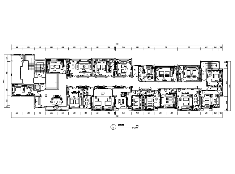 展示空间设计cad平面图资料下载-[江苏]百丽宫殿夜总会空间设计施工图（附效果图）