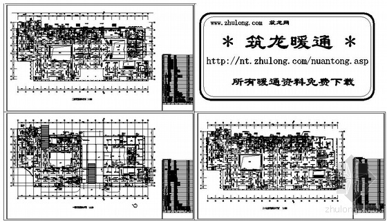广州小型商场平面图资料下载-某大型商场通风平面图