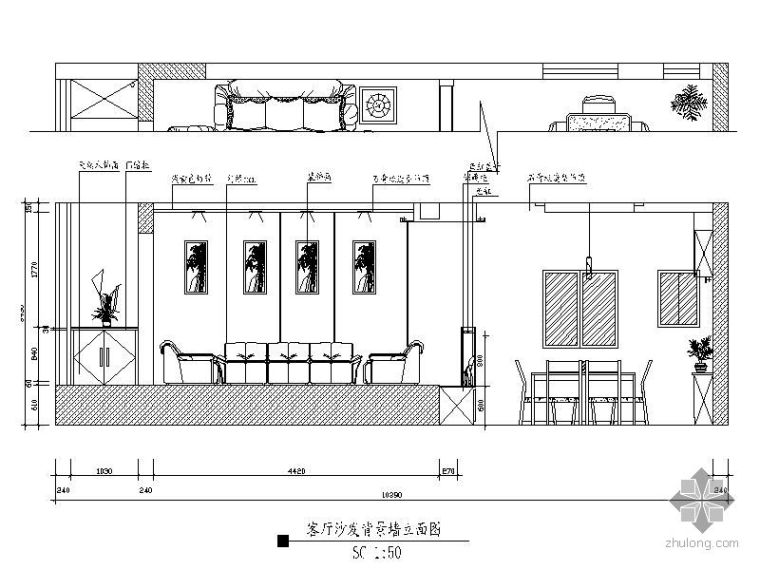 某新小区四室两厅施工图纸_2