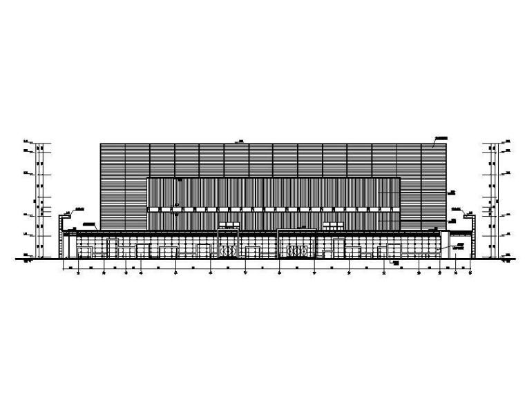 [山西]三层县级钢网架金属屋面丙型体育中心建筑施工图-三层县级钢网架金属屋面丙型体育中心建筑