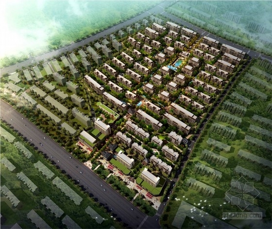 住宅弹性空间资料下载-[南京]现代风格住宅区规划设计方案文本