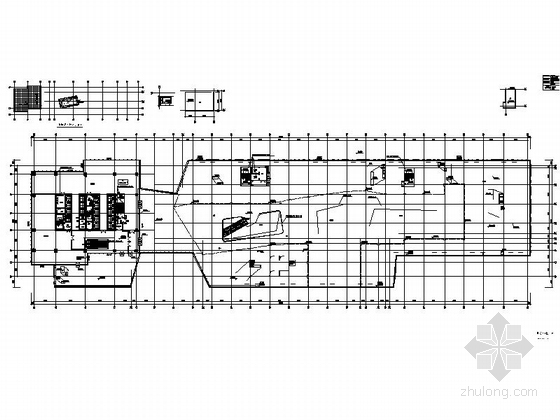 [广东]196米现代风格知名办公楼建筑施工图（含人防 图纸非常精细 含效果图）-196米现代风格知名办公楼建筑平面图