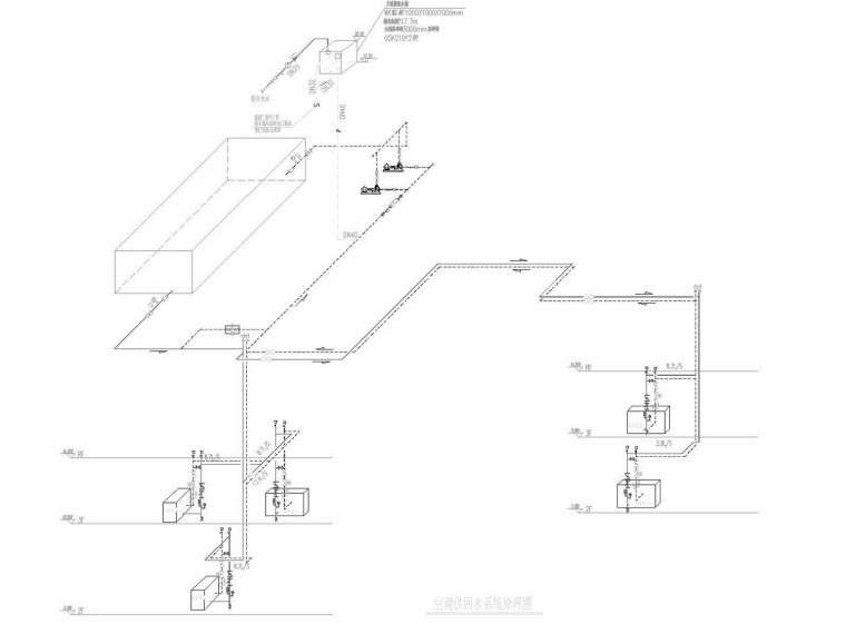 [江苏]多层教育行政综合楼空调通风及防排烟系统设计施工图-空调供回水系统原理图.jpg