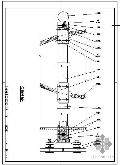 预应力撑杆加固法资料下载-某幕墙撑杆组合节点构造详图