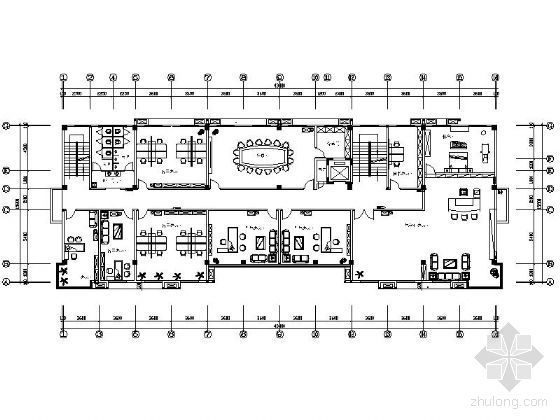 南充市委办公大楼设计资料下载-办公大楼平面