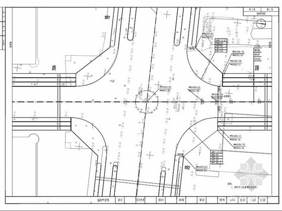 市政道路附属工程施工专资料下载-[安徽]市政道路及附属物工程施工图设计（道路 排水）