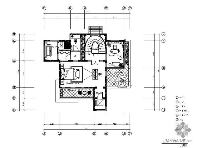 CAD两层半花园式住宅资料下载-1000㎡五层花园式别墅装修图