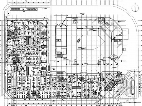 大型暖通空调资料下载-[唐山]大型广场综合体暖通空调全套施工图纸(含影院空调设计)