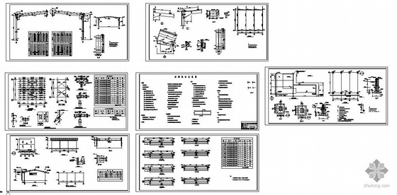 30米跨门式厂房结构图资料下载-某15米跨厂房结构图