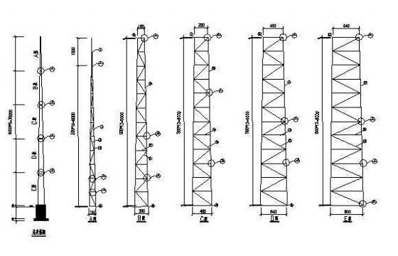 16米避雷针基础施工图资料下载-避雷针制造及基础图