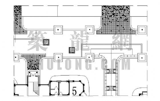 居住区中庭设计平面图资料下载-居住区铺装平面图（23）